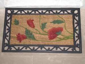 Poppy Front and Back Doormat picture