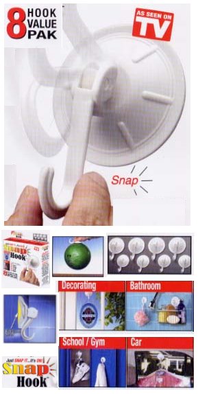 snap hooks vacuum suction hooks picture