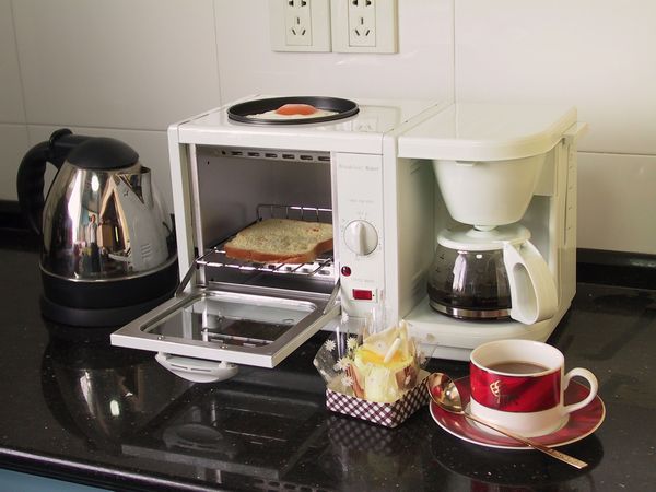 breakfast maker coffee maker with oven and hob picture