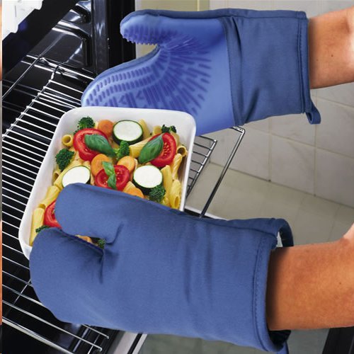 Cotton Silicone Oven Gloves Mitts picture