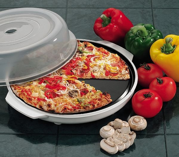 Microwave Browning Plate with cover | householdgoods.com